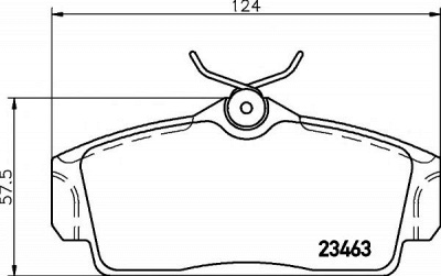 HELLA PAGID 8db355018441 -  Комплект тормозных колодок, дисковый тормоз